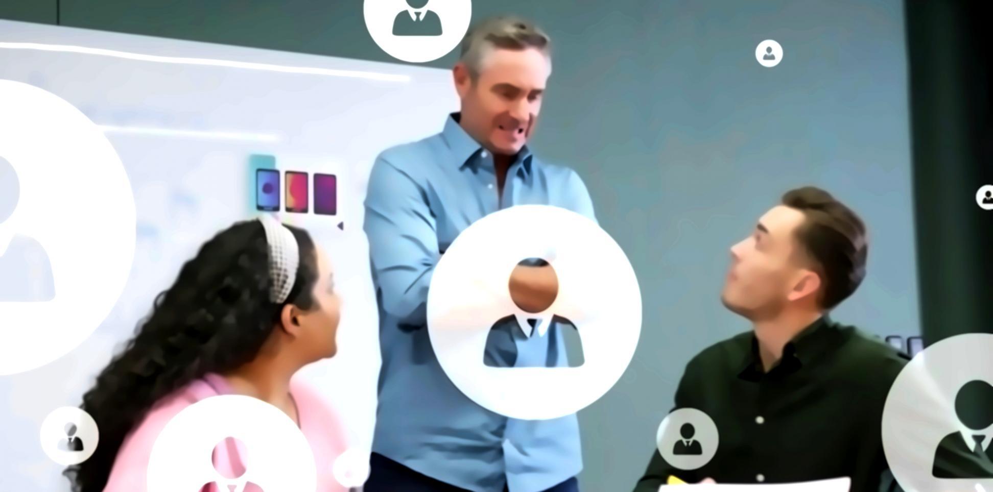 Students working on blockchain development projects in modern learning environment